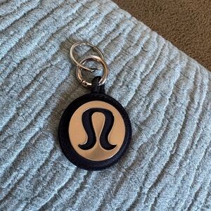 NEW Lululemon Black and Silver Keychain